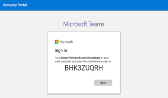 Signing in with another device